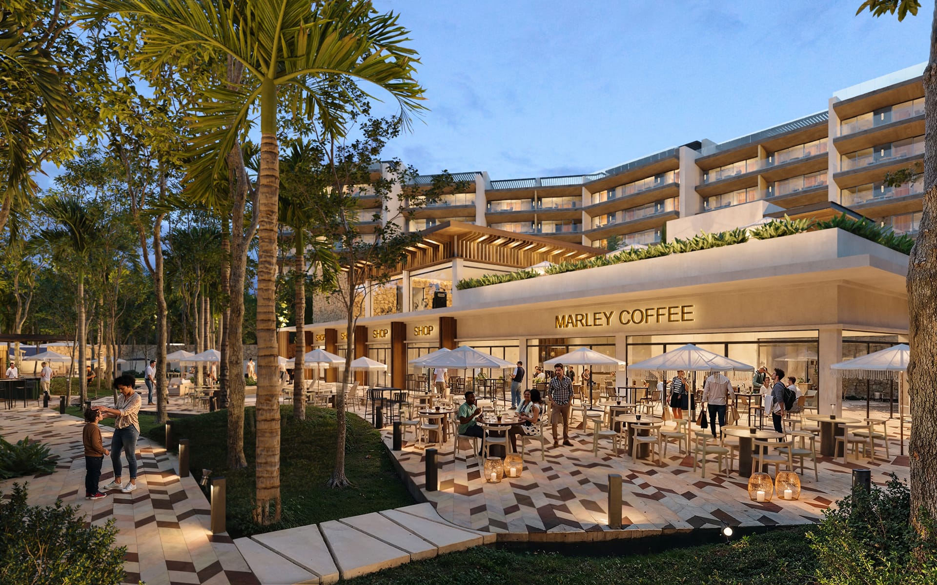 playa del carmen beachfront real estate distrtito xcalacoco shops