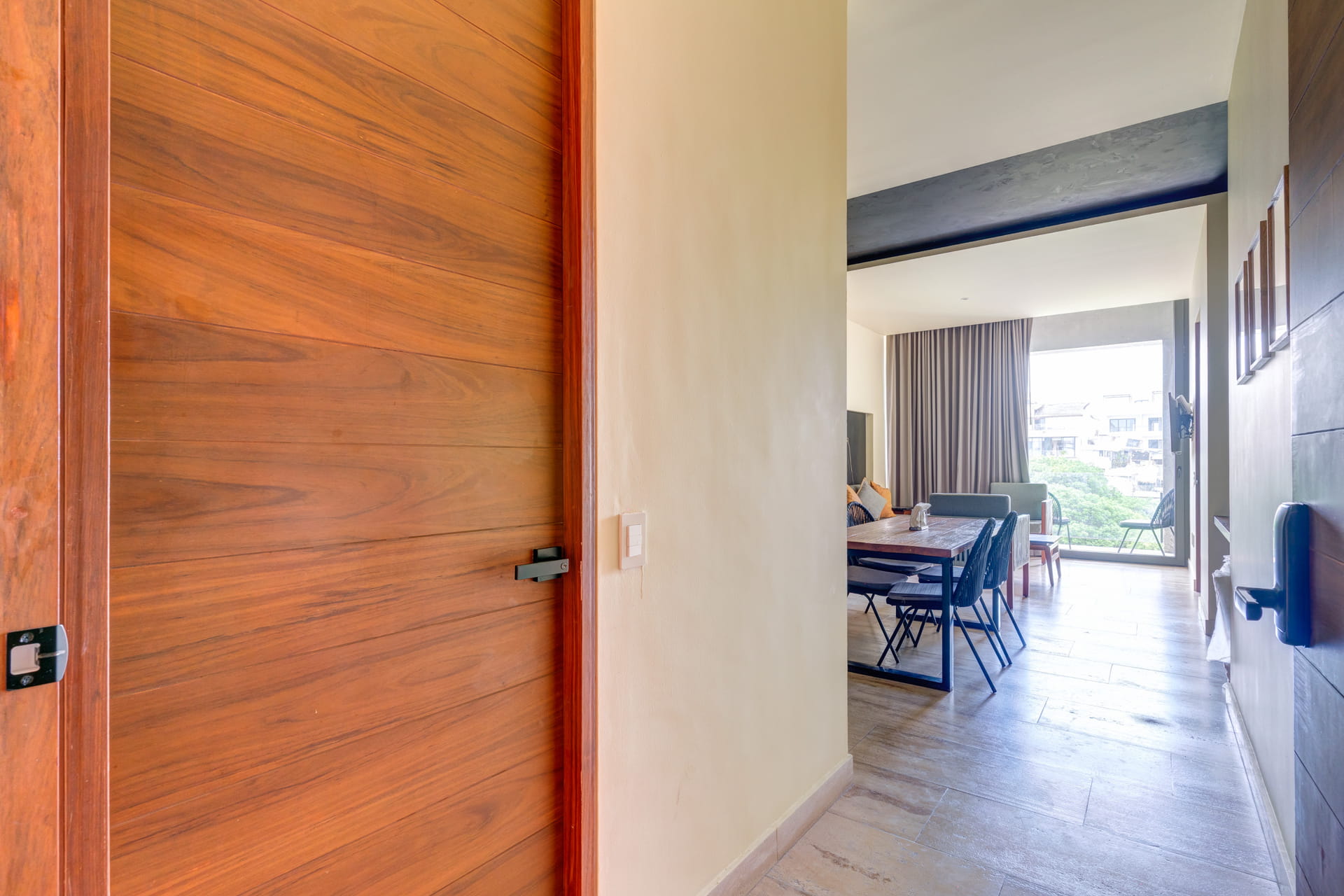 condo for sale in playa del carmen ceren two bedroom lockoff entrance aisle