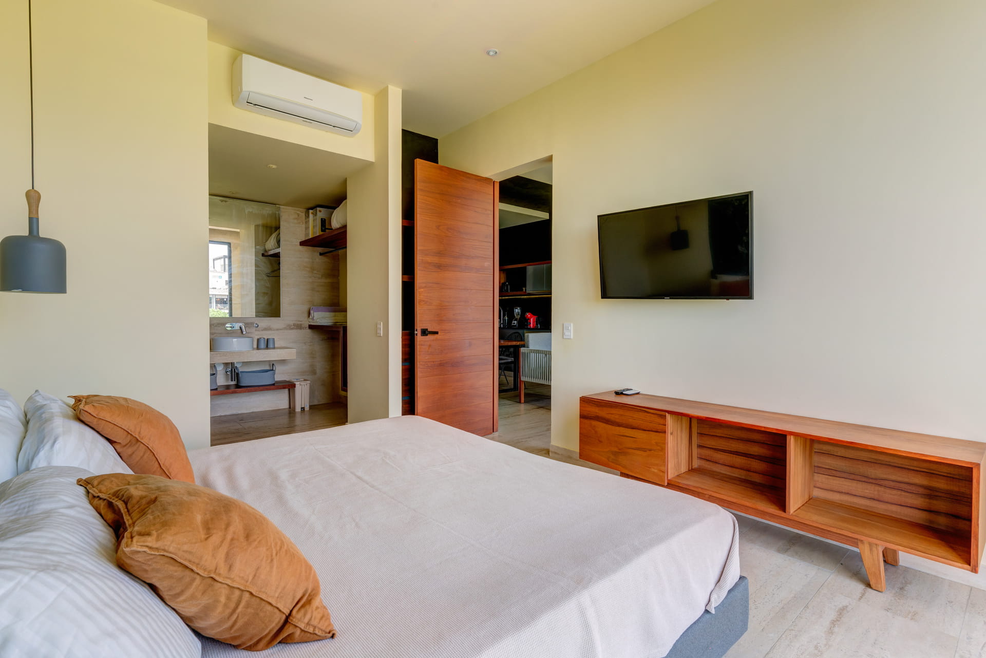 condo for sale in playa del carmen ceren two bedroom lockoff master bedroom with tv
