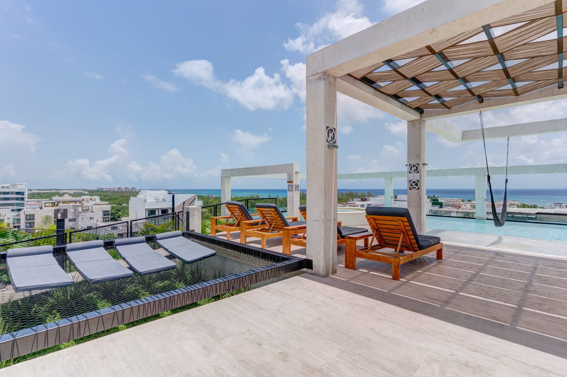 condo for sale in playa del carmen ceren two bedroom lockoff rooftop with hammocks