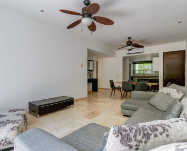 rincon del mar 3 bedroom house in playacar living social area