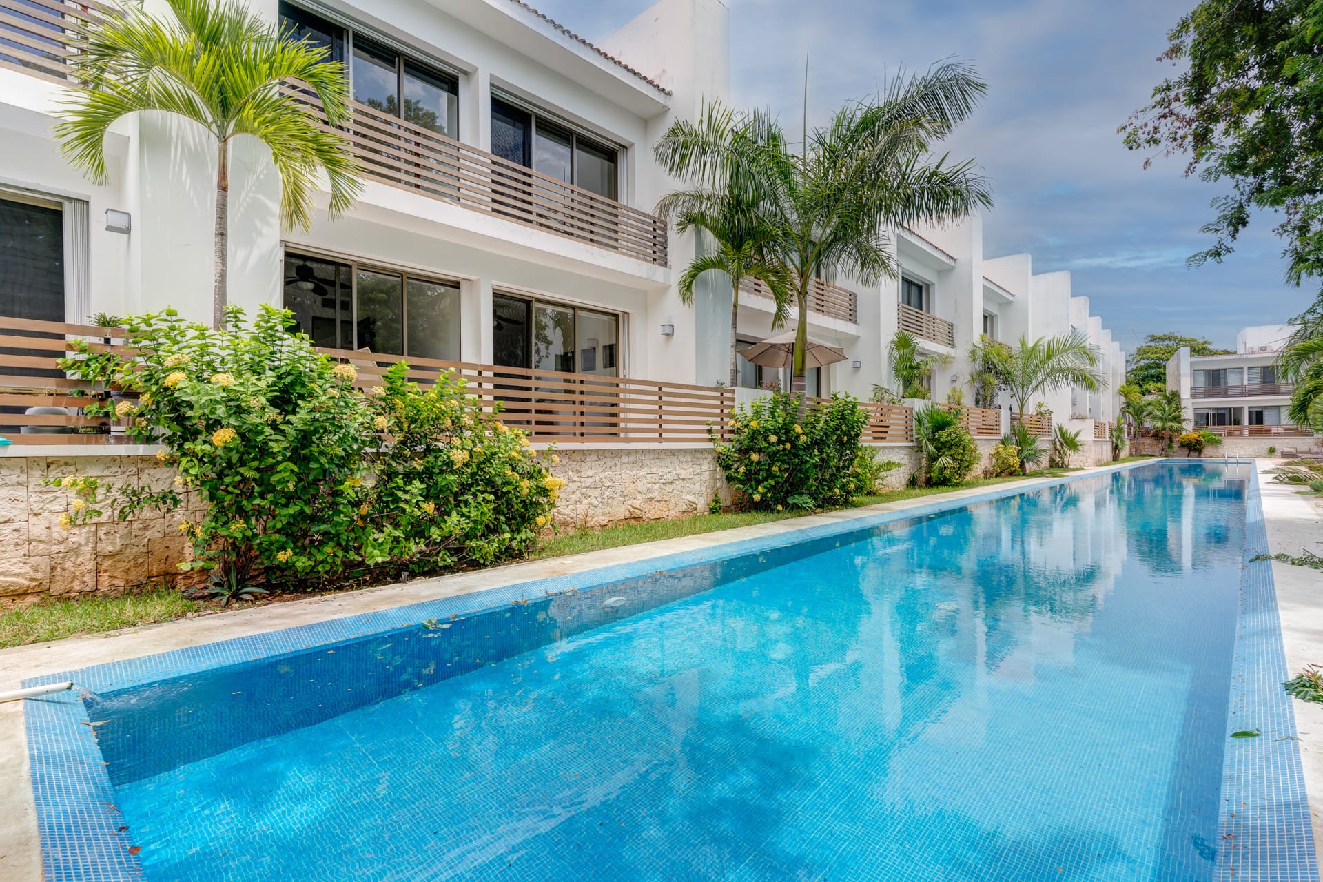 rincon del mar 3 bedroom house in playacar swimming pool