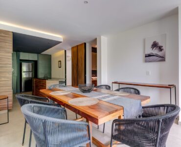 two bedroom condo riva playa del carmen dining area