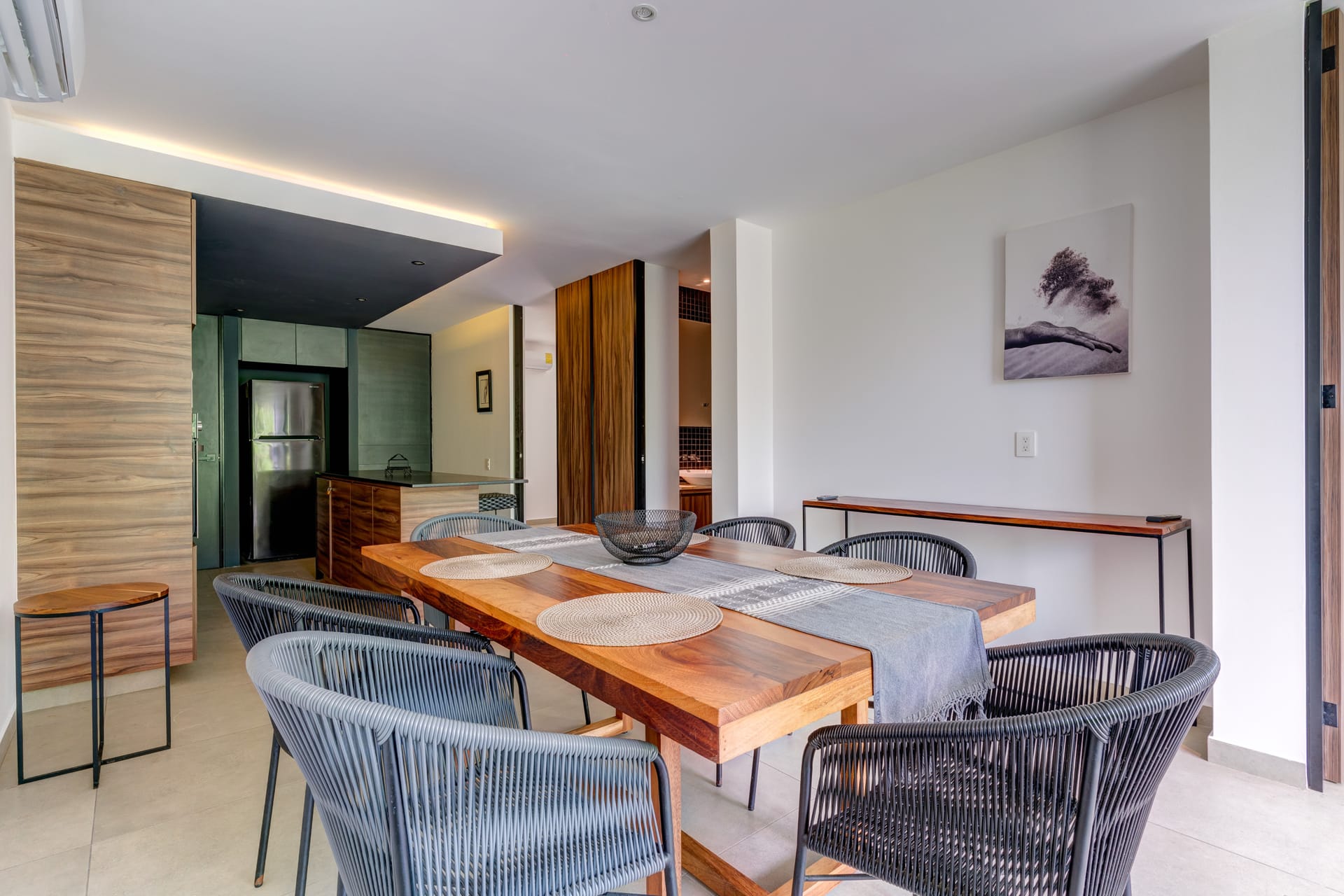 two bedroom condo riva playa del carmen dining area
