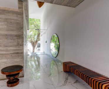 two bedroom condo riva playa del carmen entrance