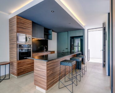 two bedroom condo riva playa del carmen kitchen bar