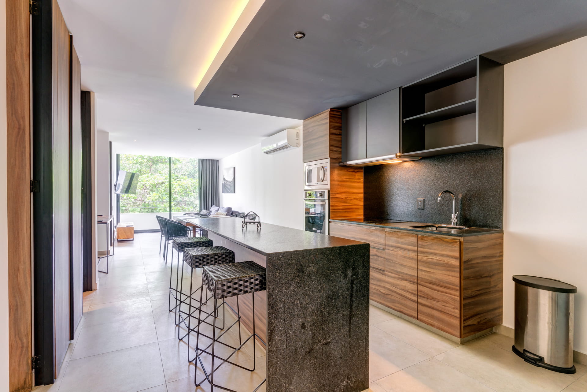 two bedroom condo riva playa del carmen kitchen