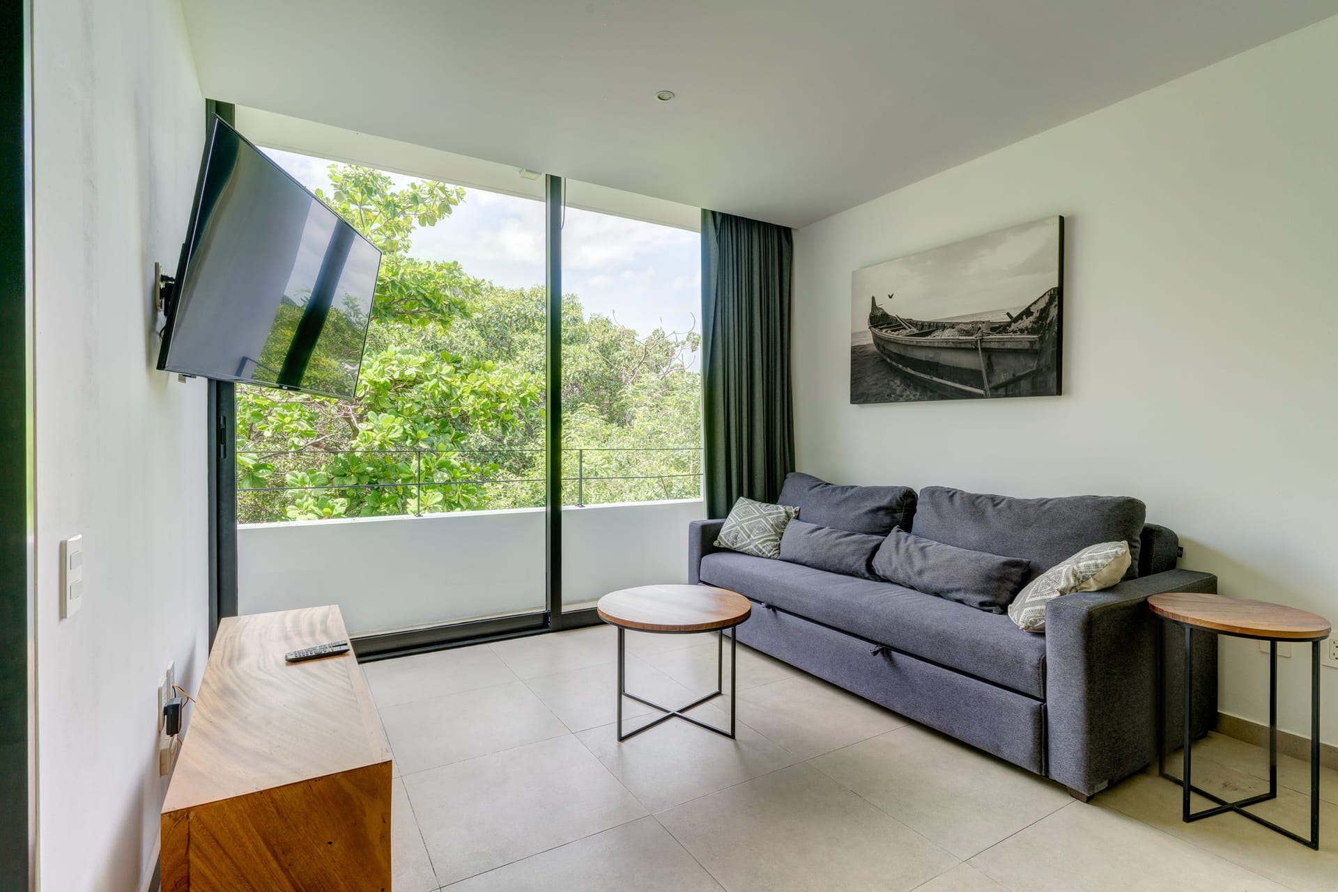 two bedroom condo riva playa del carmen living room