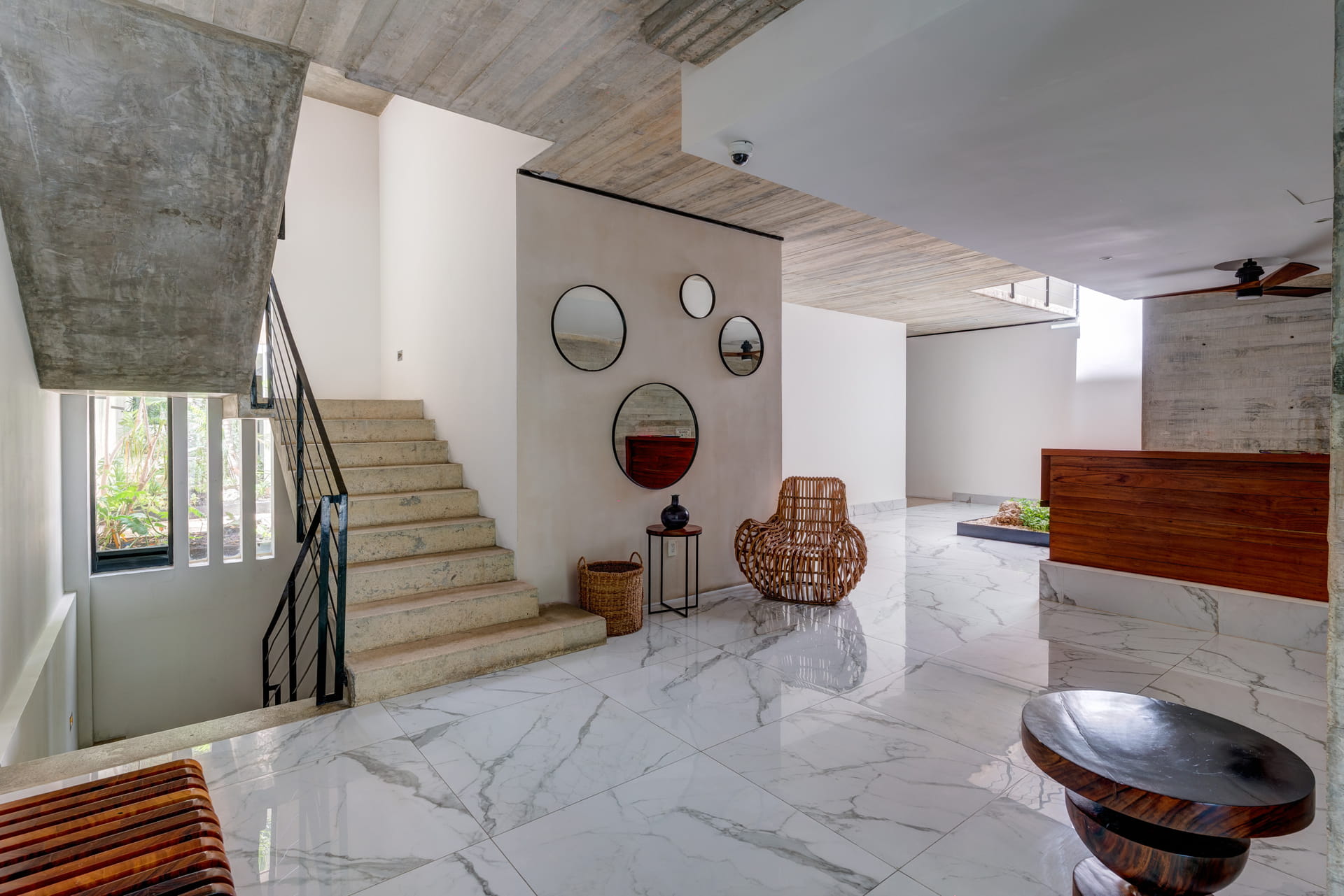 two bedroom condo riva playa del carmen lobby entrance
