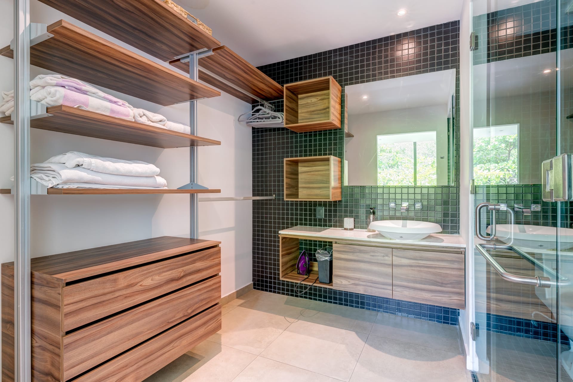 two bedroom condo riva playa del carmen open closet