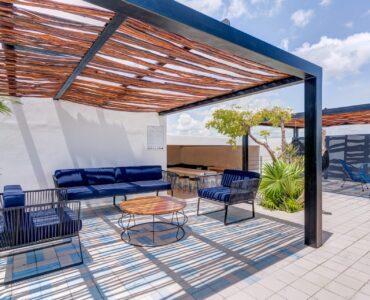 two bedroom condo riva playa del carmen pergola in rooftop