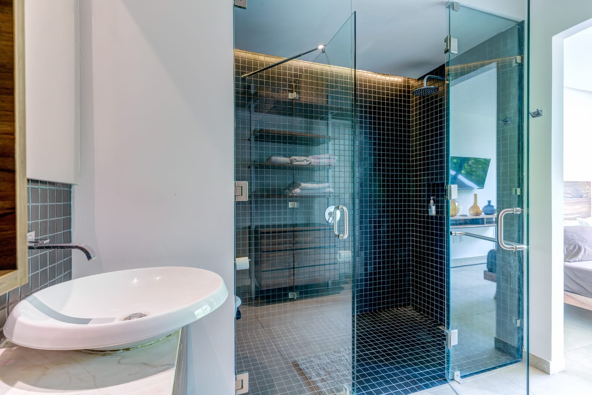 two bedroom condo riva playa del carmen shower