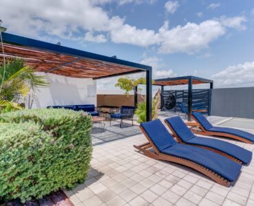 two bedroom condo riva playa del carmen sunbeds