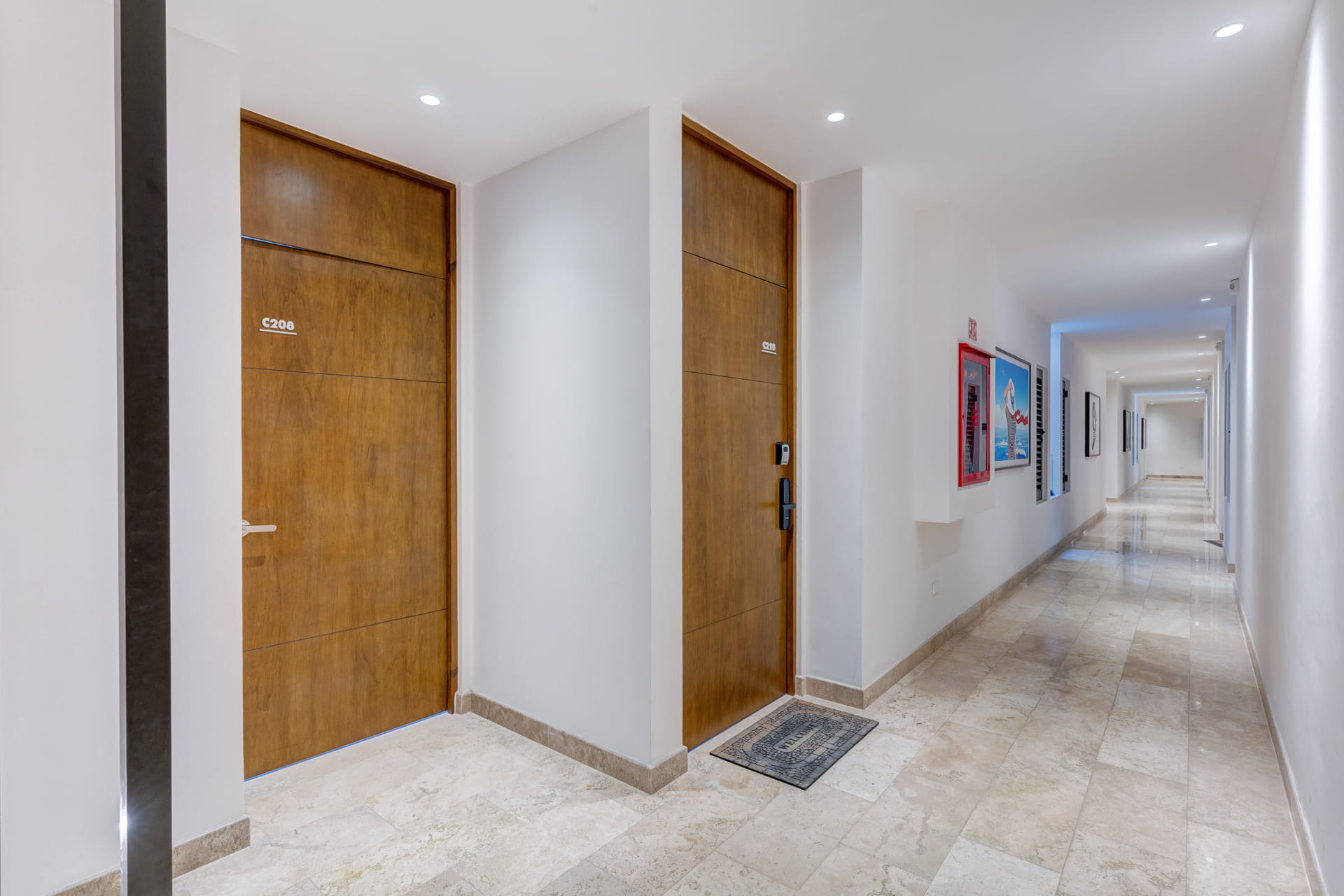 condo for sale in playa del carmen one bedroom condo ipana c208 entrance