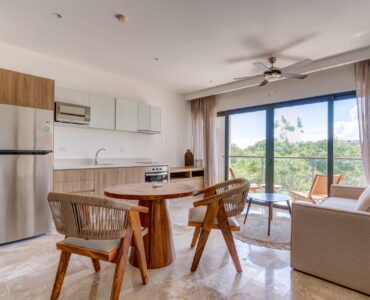 condo for sale in playa del carmen one bedroom condo ipana c208 living room