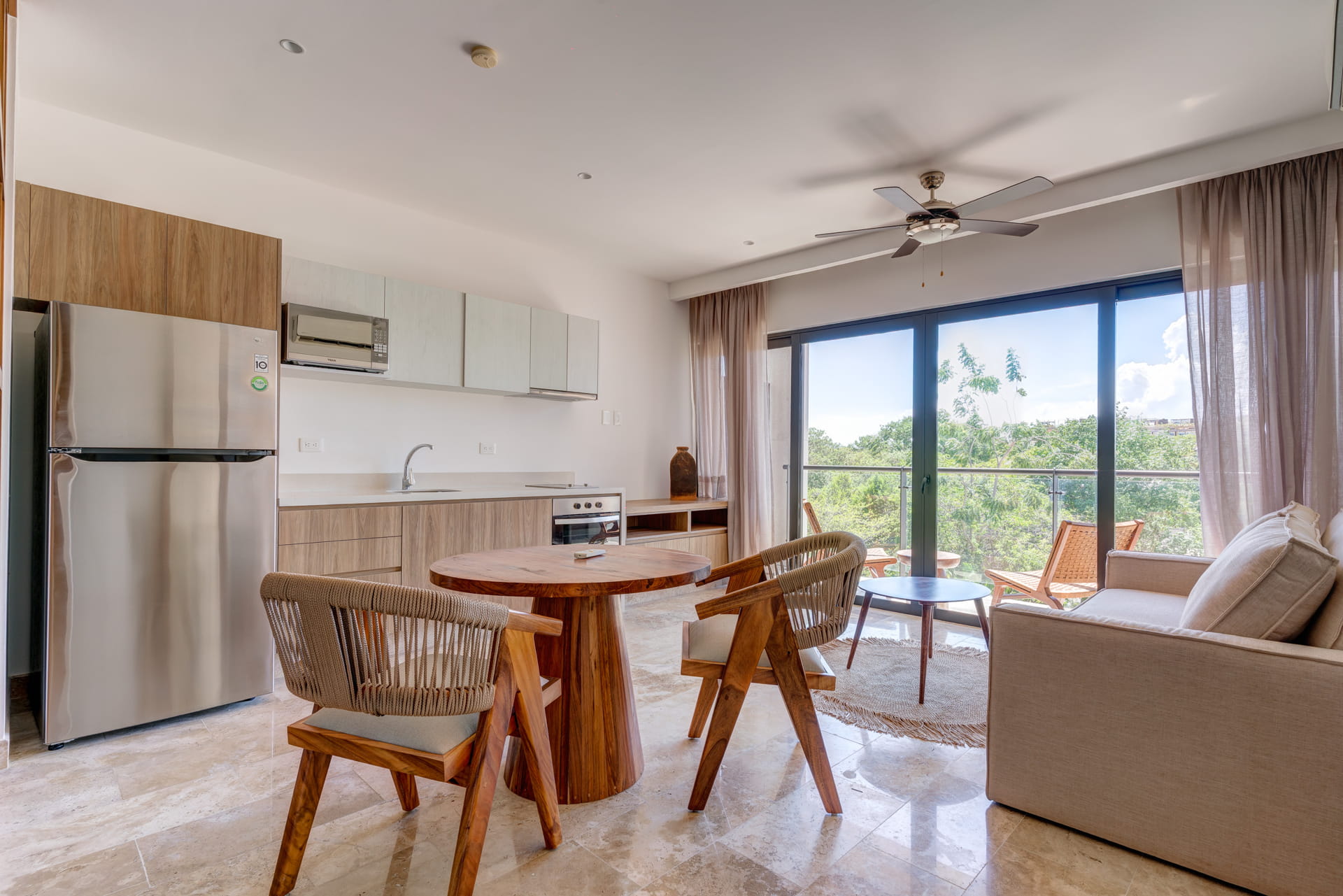 condo for sale in playa del carmen one bedroom condo ipana c208 living room