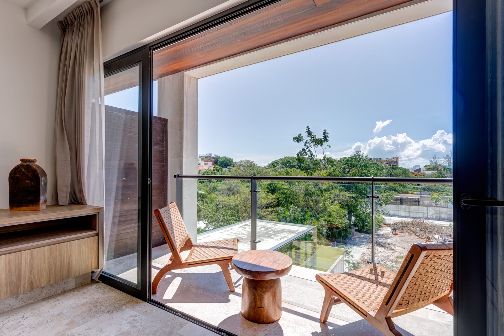 condo for sale in playa del carmen one bedroom condo ipana c208 terrace view