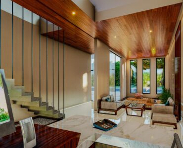 condos for sale in puerto morelos central living lobby