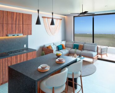 condos for sale in puerto morelos central living one bedroom condo social area