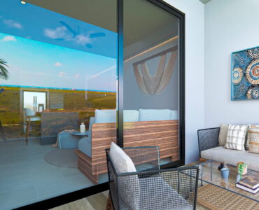 condos for sale in puerto morelos central living one bedrrom terrace