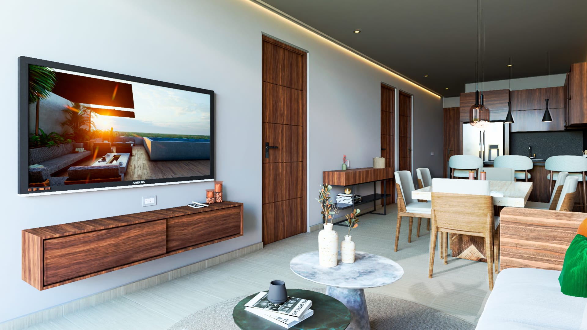 condos for sale in puerto morelos central living two bedroom living room