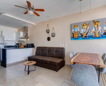 playa del carmen condos for sale 2 bedroom condo tzalam social area