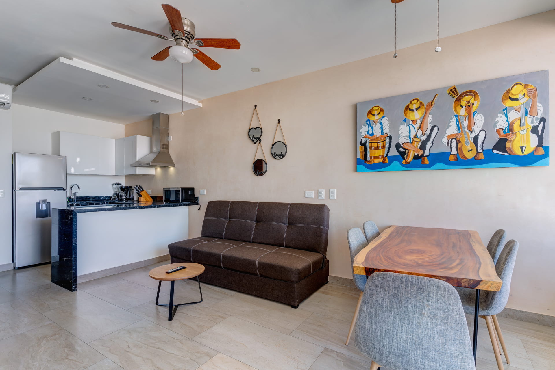 playa del carmen condos for sale 2 bedroom condo tzalam social area