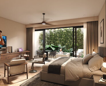 playa del carmen condos for sale sensara bedroom with terrace