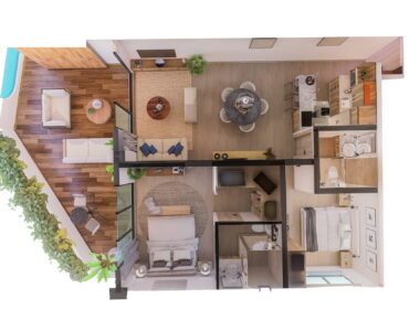 puerto morelos real estate soulam condo one bedroom with terrace