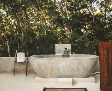 villa for sale in tulum surena exterior bathtub