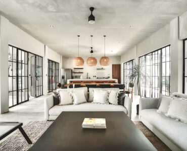 villa for sale in tulum surena living room